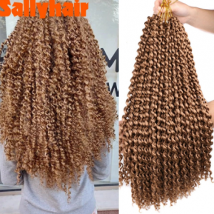 Sallyhair Passion Twist Crochet Braids Ombre Braiding Synthetic Hair Extensions Long Twists Bulk Blonde Grey Hair Extension discountshub