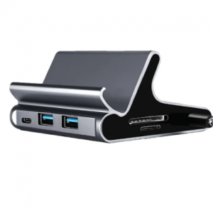 Type C HUB Docking Station USB-C to HDMI Dock Power Adapter Vertical Base with Bracket discountshub