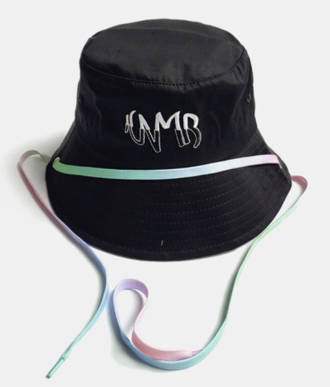 Unisex Cotton Solid Letter Embroidery With Colorful Decorative Adjustment Rope Sunshade Bucket Hat discountshub