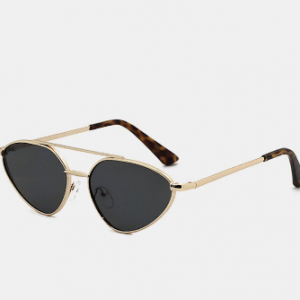 Unisex Metal Full Frame UV Protection Cat-eye Frame Fashionable Simple Sunglasse discountshub