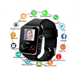 X6 Curved Screen Bluetooth Smart Watch Phone Mate With Camera discountshub