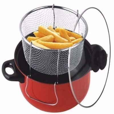3-in-1 Non-stick Deep Fryer with Frying Basket-Premium Quality discountshub