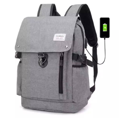 Anti Theft Backpack - Grey discountshub