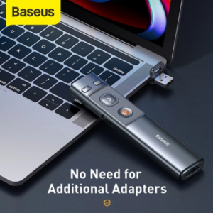 Baseus 2.4GHz Wireless Presenter Remote Controller Red Laser Pen USB Control Pen For Mac Win 10 8 7 XP Projector PowerPoint PPT discountshub