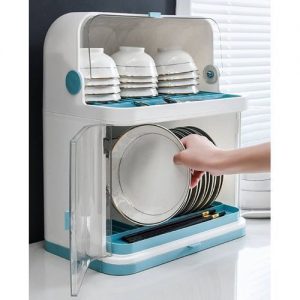 Elegant 2 Tier Plastic Rack With Cover (Comes Without Plate) discountshub