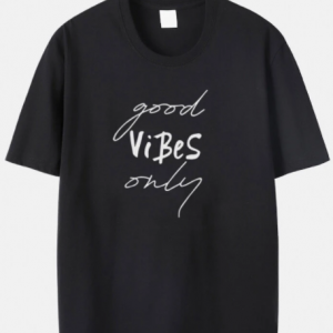 Plus Size Mens Letter Slogan Print Casual 100% Cotton Short Sleeve T-Shirts discountshub