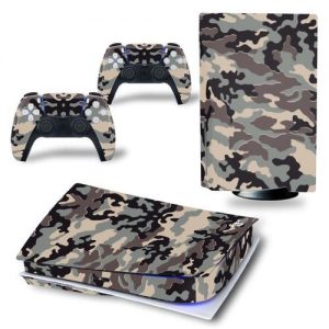 Skin Sticker For PlayStation 5 Console And Controllers BROWN discountshub