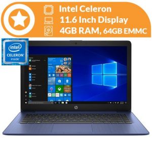Hp Stream 11.6" Celeron 4GB RAM 64GB Emmc Royal Blue Windows 10 discountshub