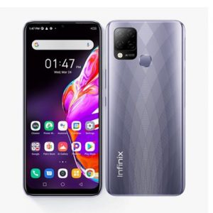 Infinix Infinix Hot 10T (X689C) 6.82-Inch (128GB ROM, 4GB RAM) 48MP+8MP Selfie Camera, 5000mAh Battery -7?Purple discountshub