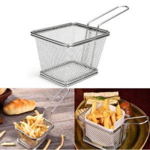 Stainless Steel Deep Frying Chips Basket discountshub