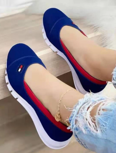 Women Shallow Mouth Comfy Slip On Loafers Casual Flat Shoes discountshub