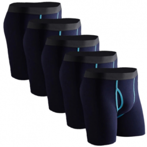 5 Pcs/Lot Long Boxers Men Boxer for Men Cotton Soft Breathable Mens Underwear Men Boxershorts U-convex US Size M L XL XXL discountshub