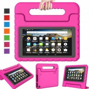 Amazon Fire HD 8 10th Generation 32GB Storage 2GB RAM Educational Kids Tablet + Proof Case - Pink discountshub
