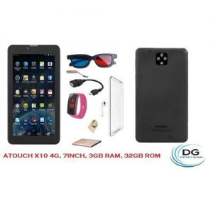 Atouch X10 Educational Tablet, 4G Dual Sim, 7 Inch 32GB ROM 3GB RAM With Free Power Bank discountshub