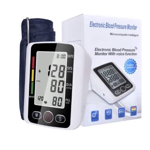 Electronic Blood Pressure Monitor With Voice Function discountshub