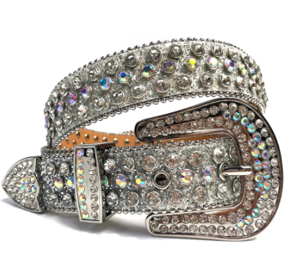 Fashion Luxury Strap Diamond Belt Western Crystal Studded Belt Cowgirl Cowboy Rhinestone Belt For Women Men Jean Cinto De Strass discountshub