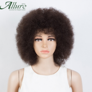 Fluffy Afro Kinky Curly Wig For Black Women Remy Brazilian Human Hair Short Sassy Human Hair Wigs Natural Brown Burgundy Allure discountshub