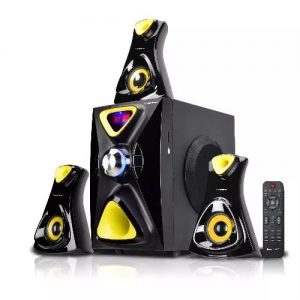 Homeflower 3.1ch Powerful Audio System With Bluetooth - Hf-1209 - Black & Yellow discountshub