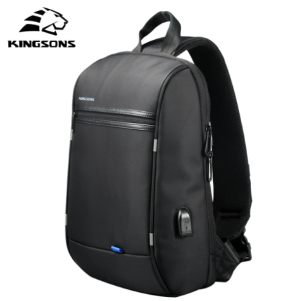 Kingsons Upgraded Waterproof Single Shoulder Laptop Backpack for Men Daily Using for teenagers Laptop Travel Business discountshub
