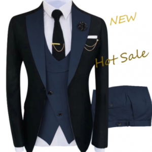 New Costume Homme Popular Clothing Luxury Party Stage Men's Suit Groomsmen Regular Fit Tuxedo 3 Peice Set Jacket+Trousers+Vest discountshub