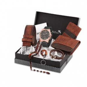 Polo Air Mens Wrist Watch And Wallet Belt Keychain Wristband The BOILER PL-0398E1 discountshub