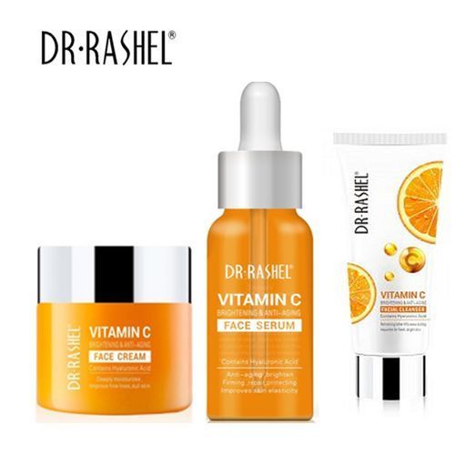 Dr. Rashel Vitamin C Anti Aging Face Combo-{--- Cleanser,Cream,Serum}