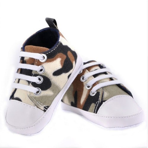 Lace-up Baby Sneakers - Leopard discountshub