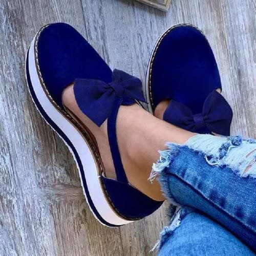Ladies' Trendy Sneaker - Blue discountshub