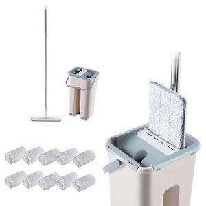 Microfiber Mop With Bucket, Clean Squeeze Handsfree Mop discountshub