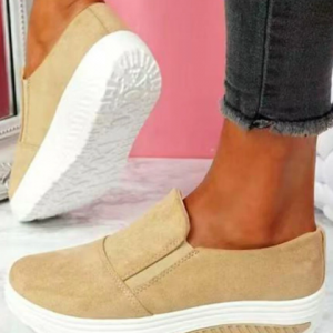 Plus Size Women Casual Breathable Comfy Shake Shoes Elastic Slip-On Platform Sneakers discountshub