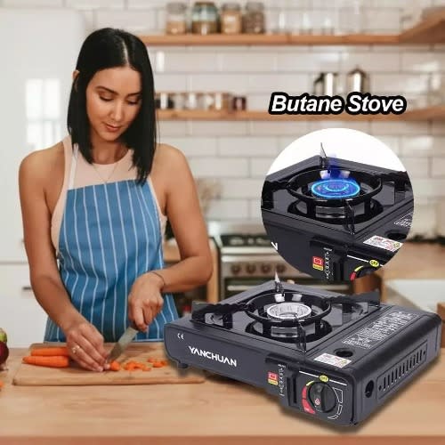 Portable Gas Stove With 1 Free Full Gas Cartridge discountshub