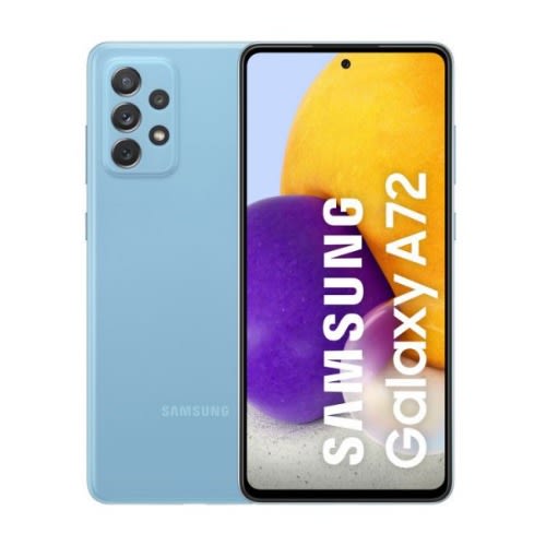 Samsung Galaxy A72 - 6.7" - 128GB ROM - 8GB RAM - 4G LTE - Dual Sim - 5000mAh - Awesome Blue discountshub
