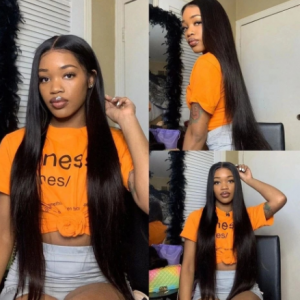 seditty hair Long Straight 34 36 38 40 inch 13x4 Lace Front Human Hair Wigs Brazilian Virgin Remy Hair For Black Women discountshub