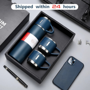 500Ml Bullet Double-Layer Stainless Steel Vacuum Thermos Coffee Tumbler Travel Mug Business Trip Water Bottle Tea Infuser Bottle discountshub