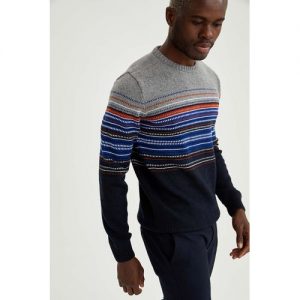 Defacto Man Navy Slim Fit Pullover discountshub