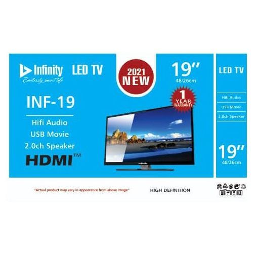 Infinity 19”INCH TV HD WITH 1YEAR WARRANTY - Promo Price discountshub
