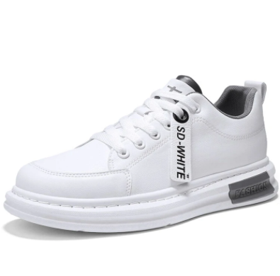 Men Breathable Light Weight Round Toe Lace-up Casual Skate Shoes discountshub