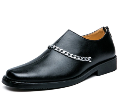 Men Zipper Microfiber Leather Non Slip Casual Formal Shoes discountshub