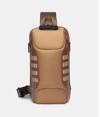 Oxford Waterproof Large Capacity Multi-layers Chest Bag Crossbody Bag discountshub