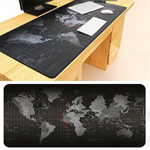 World Map Pattern Mouse Pad 70 * 30 Cm Soft Rubber discountshub