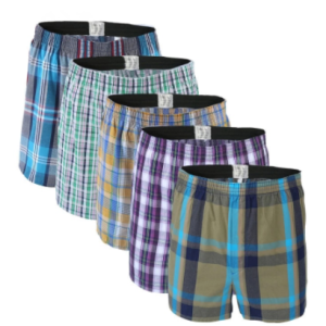 5Pcs/lot Boxer Men Thin Summer Underwear Cotton Man Big Size Short Breathable Plaid Flexible Shorts Boxer Male Underpants discountshub