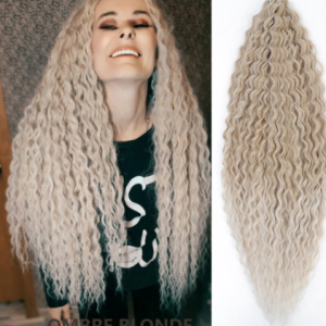 Bohemia Crochet Hair Extensions Goddess Synthetic Braiding hair no weft Curly Colored Long Soft Hair Extensions Natural Wave discountshub