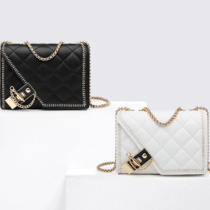 Geometric Chain Bag Women Shoulder Bags Leather Luxury Designer Small Handbags Ladies Evening Purses Wedding Clutch 2021 OEING discountshub