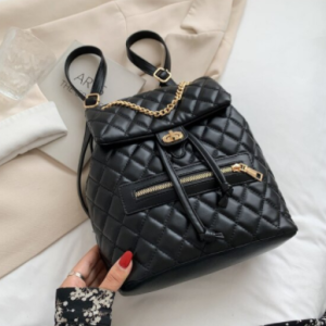 Lingge Quality Small PU Leather Solid Color Backpack Bags for Women 2021 hit School Bags for Teenagers Girls Luxury Back Packs discountshub