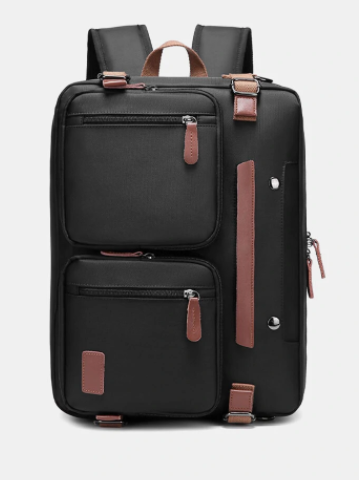 Men Casual Large Capacity Multicarry Canvas Crossbody Bag Backpack discountshub