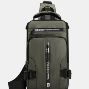 Men Casual Multifunction Waterproof Nylon Crossbody Bag Shoulder Bag discountshub