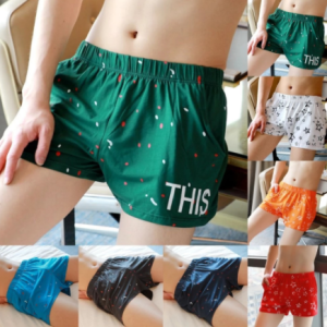 Men's Home Boxers Cotton Casual Underwear Comfortable Underpants Loose Breathable Panties Bottom Shorts Pants Nightwear Lingerie discountshub