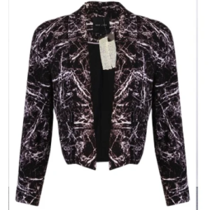 New Look Abstract Print Blazer - Monochrome discountshub