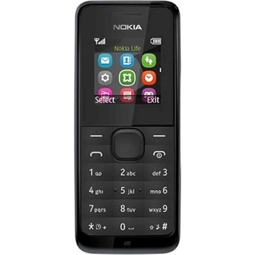 Nokia 105 - 4MB - Dual Sim - Black discountshub
