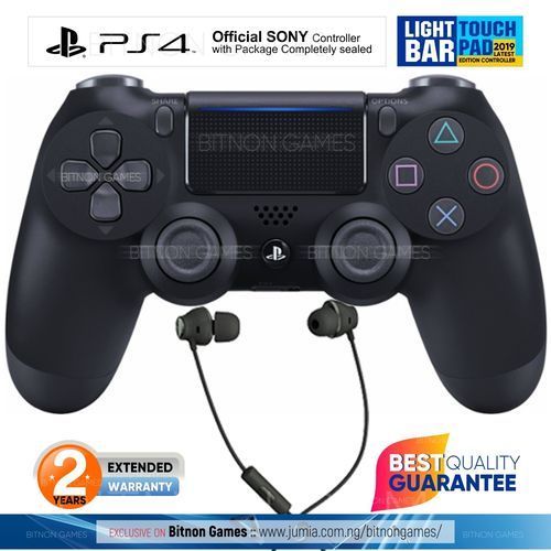 Sony PS4 Controller + Gaming Earphones - Black discountshub